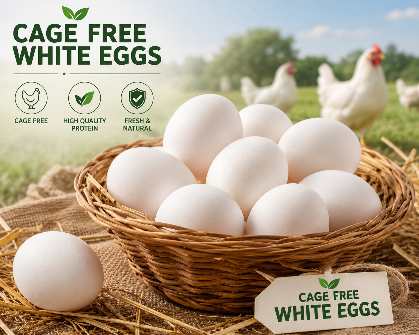 Cage Free White Eggs